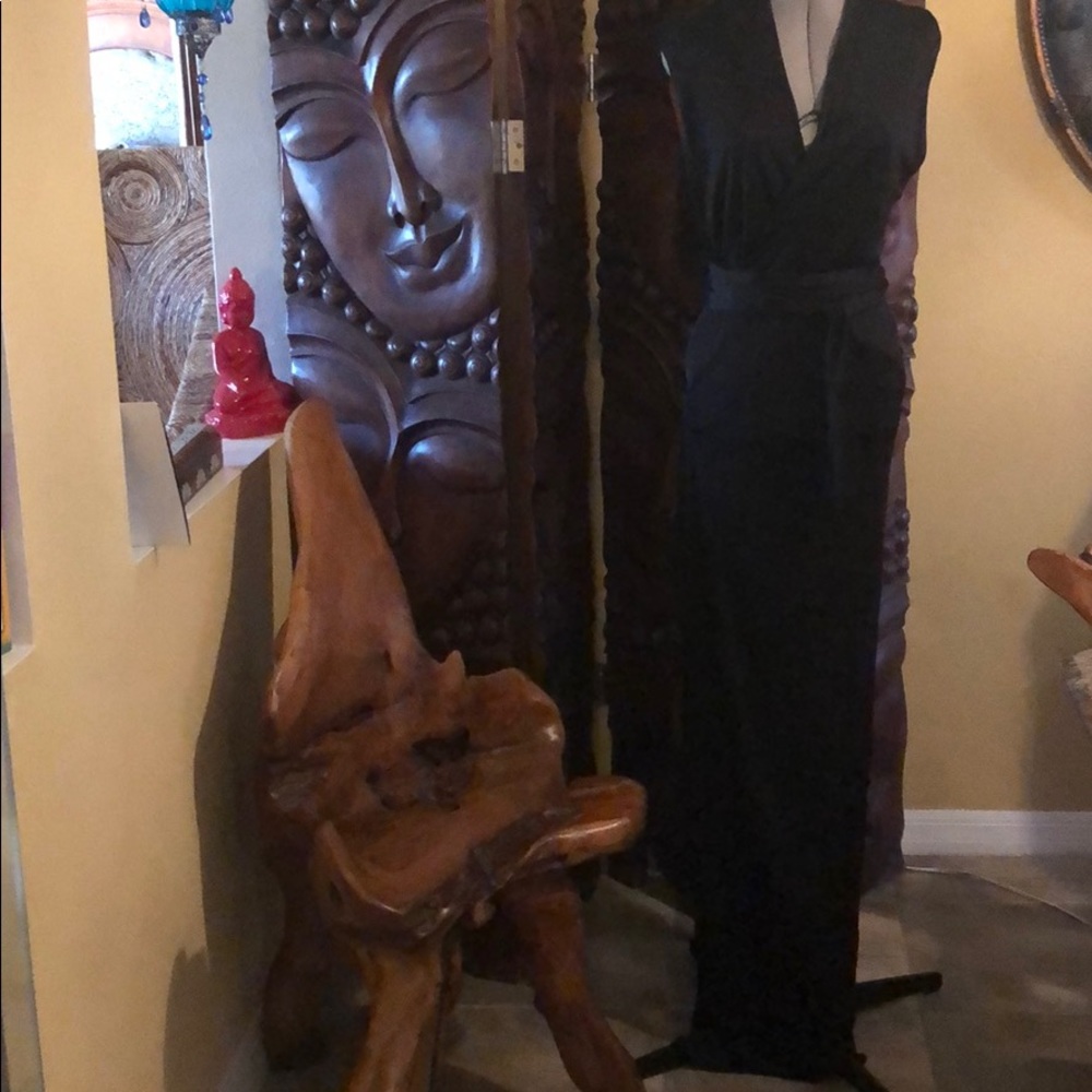 ALEXIS wrap around maxi dress